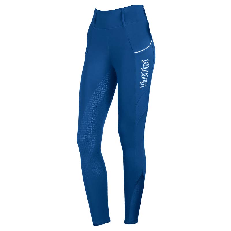 Full grip woman riding leggings tattini passiflora