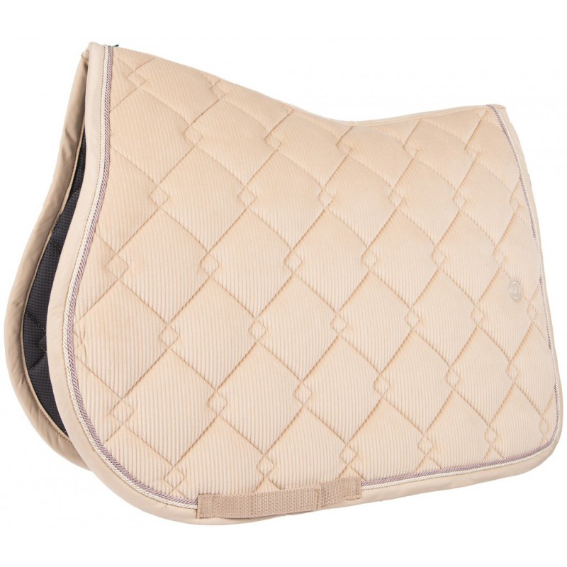 Lami-cell corduroy velvet english saddle pad