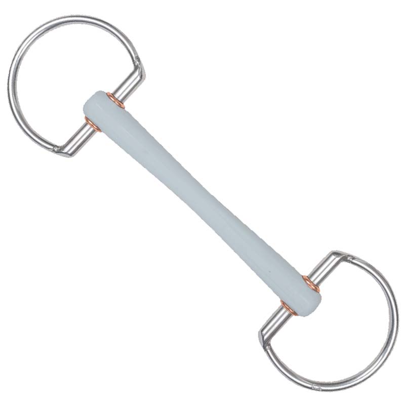 Beris eggbutt snaffle with soft mouthpiece 6cm-rings
