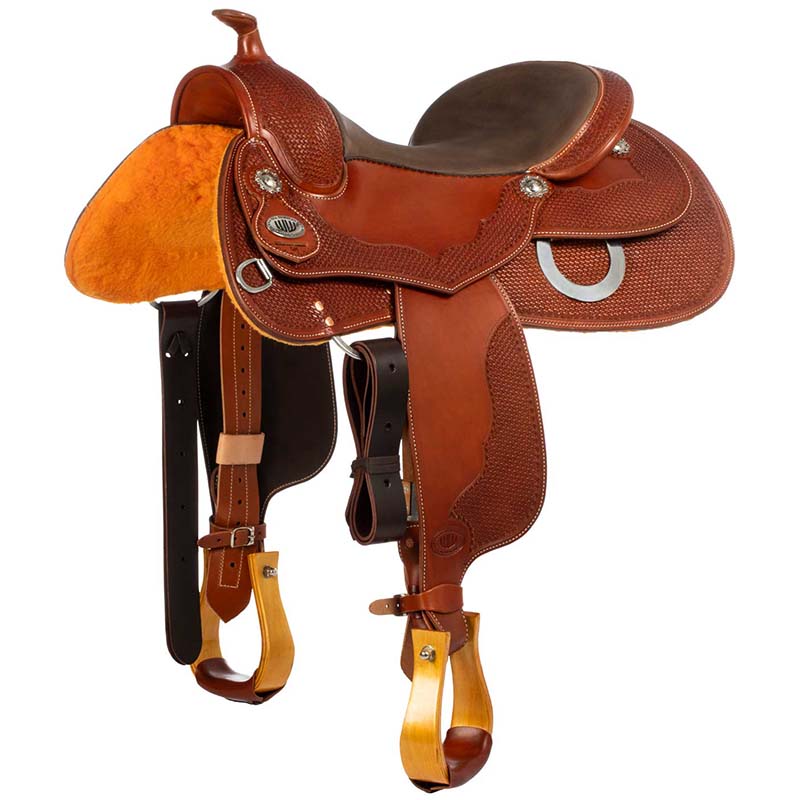 West wood classic reining big butterfly saddle