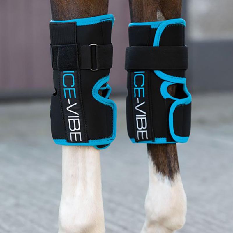 Front knee horseware ice-vibe knee wrap