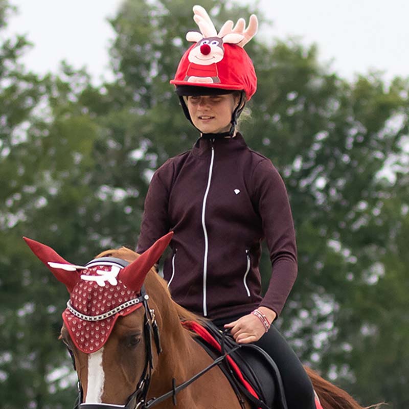 Christmas reindeer helmet cover for riders - 9313