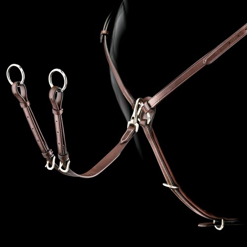 ENGLISH BREASTPLATE EQUILINE LEATHER WITH ELASTIC MySelleria