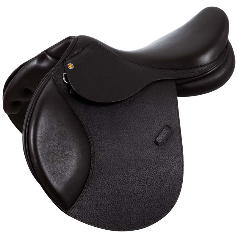 Equestro jumping saddle in embossed leather - 2721