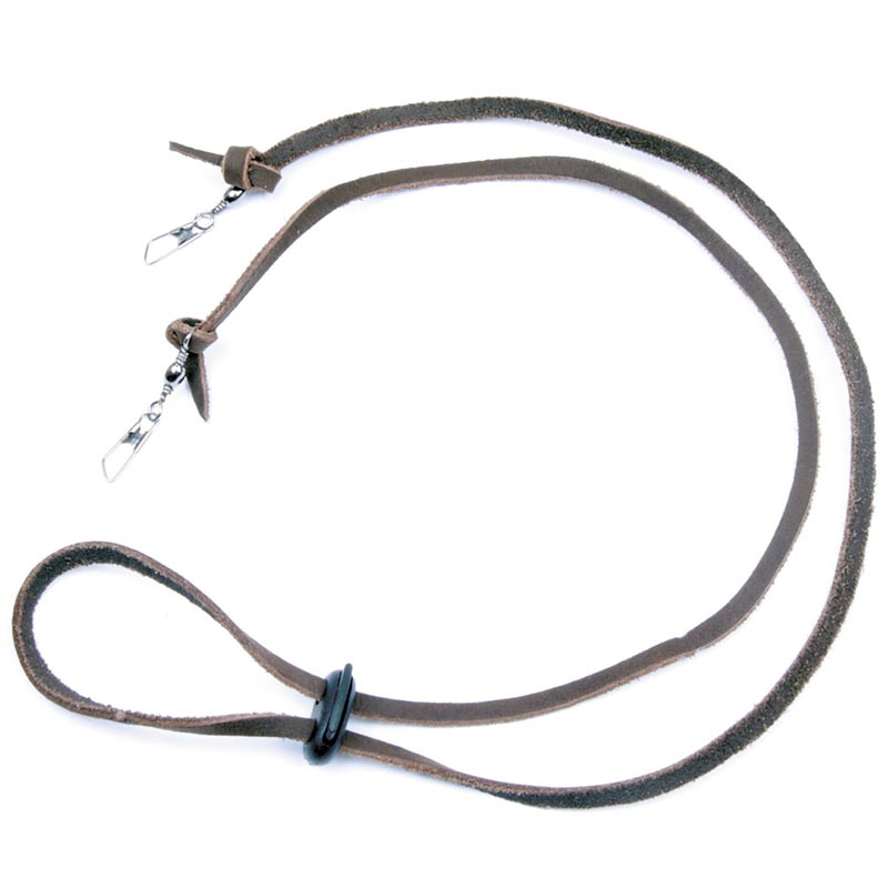 Leather strap for western or australian hat with snap