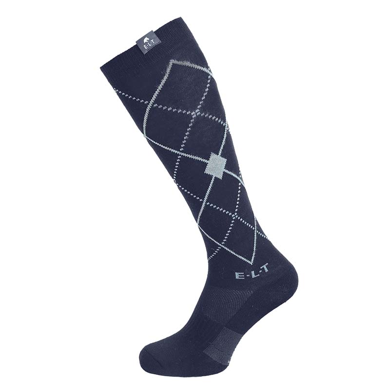 Riding socks argyle in cotton