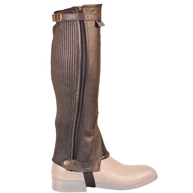 Soft leather half-chaps