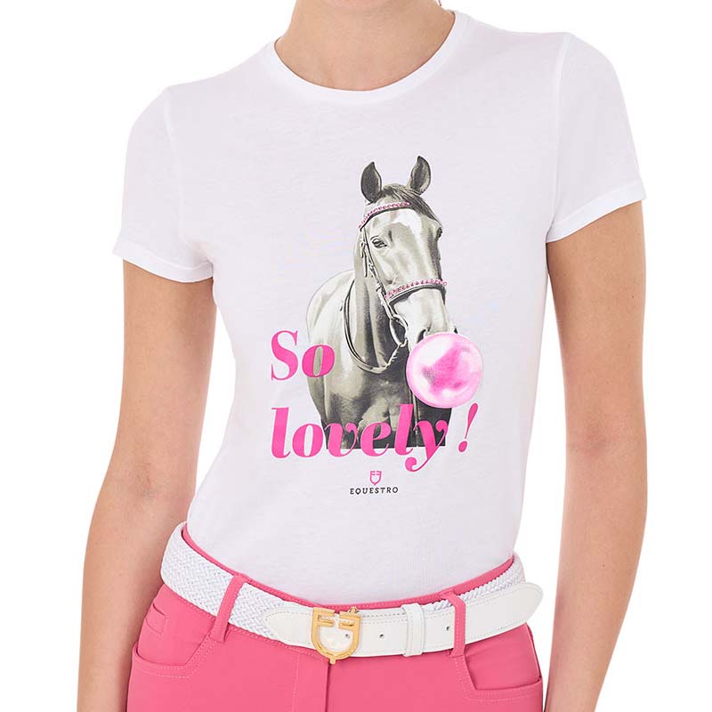 Equestro women's t-shirt w/print so lovely