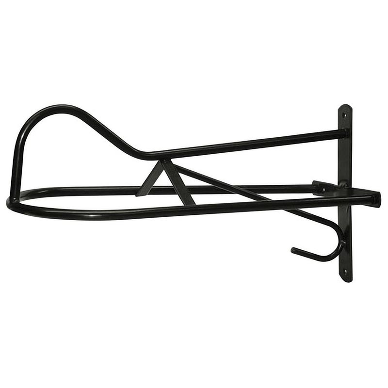 Saddle rack for western saddle to attach to wall