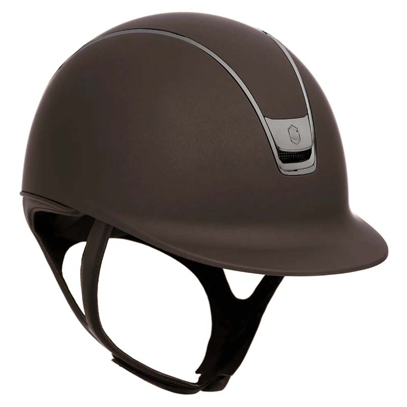 Samshield standard 2.0 shadowmatt helmet with chrome blason - 3267