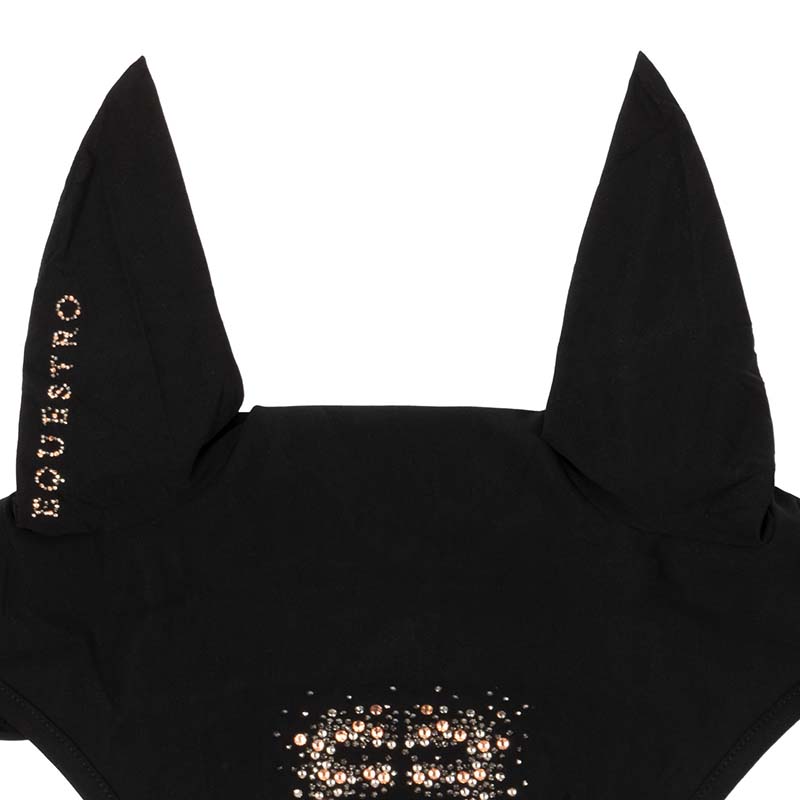 Equestro fly veil in technical fabric with crystal logo - 0414