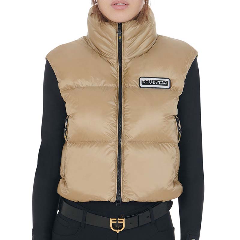 Equestro Cropped Padded Vest for women