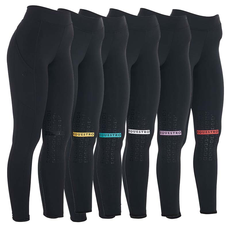 Equestro riding leggins mod. kao for ladies - 3957