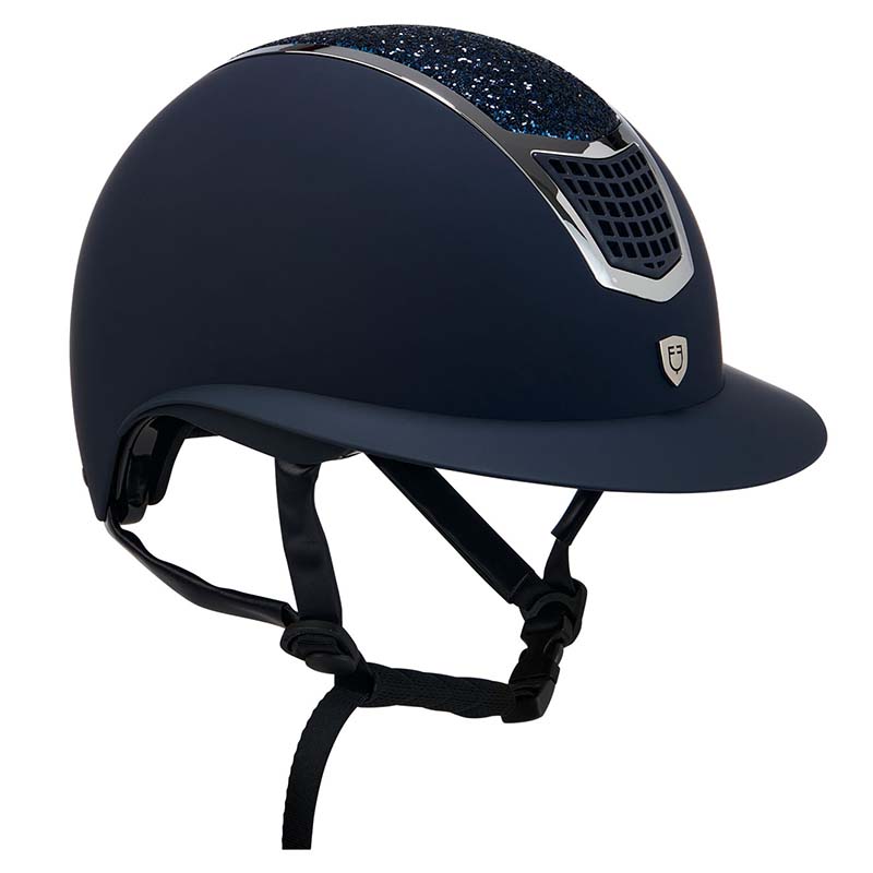 Equestro Eclipse Stone Matt wide visor riding helmet