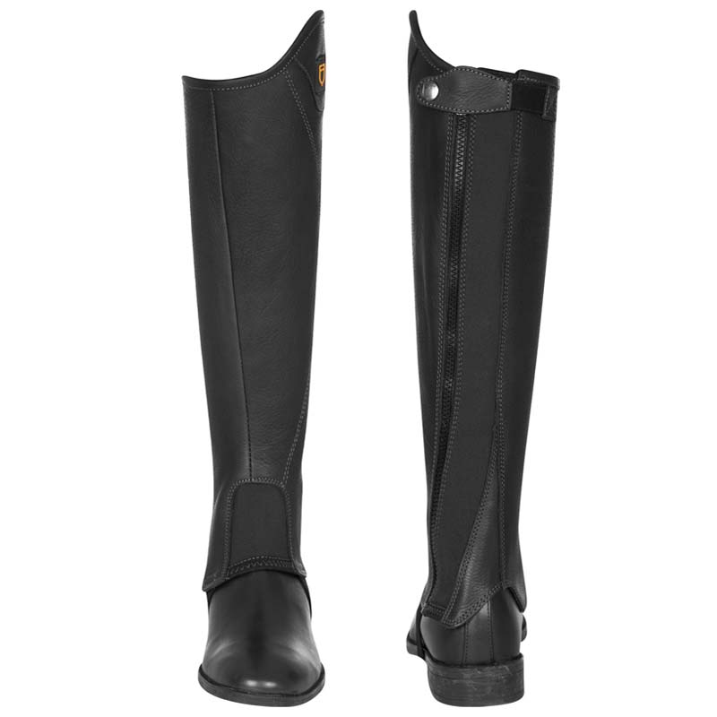 Leather unisex gaiters model Magellano w/side zipper - 2290