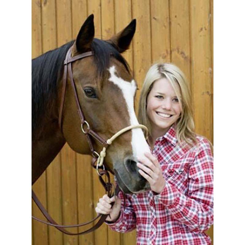 Sidepull Bitless Leather Bridle - 4347