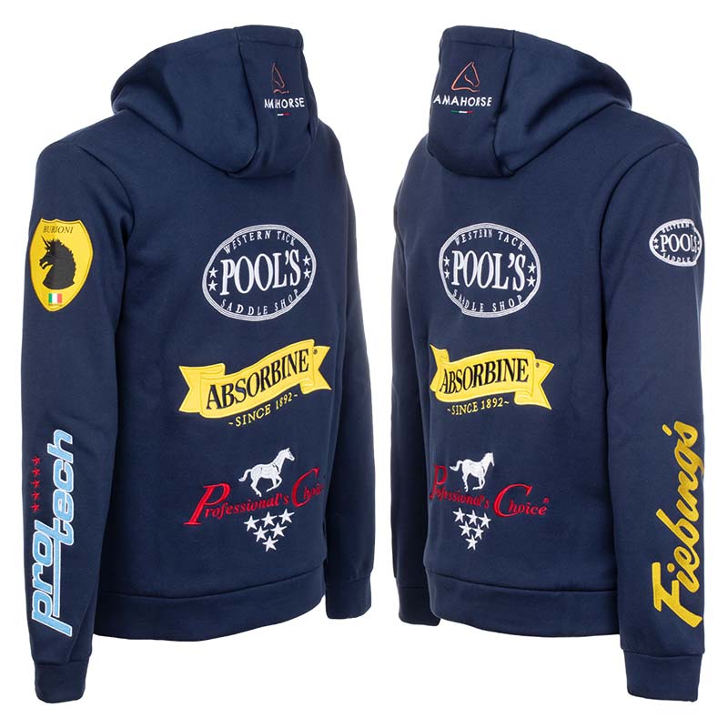 Pool's multi logo western cotton jacket - 4228