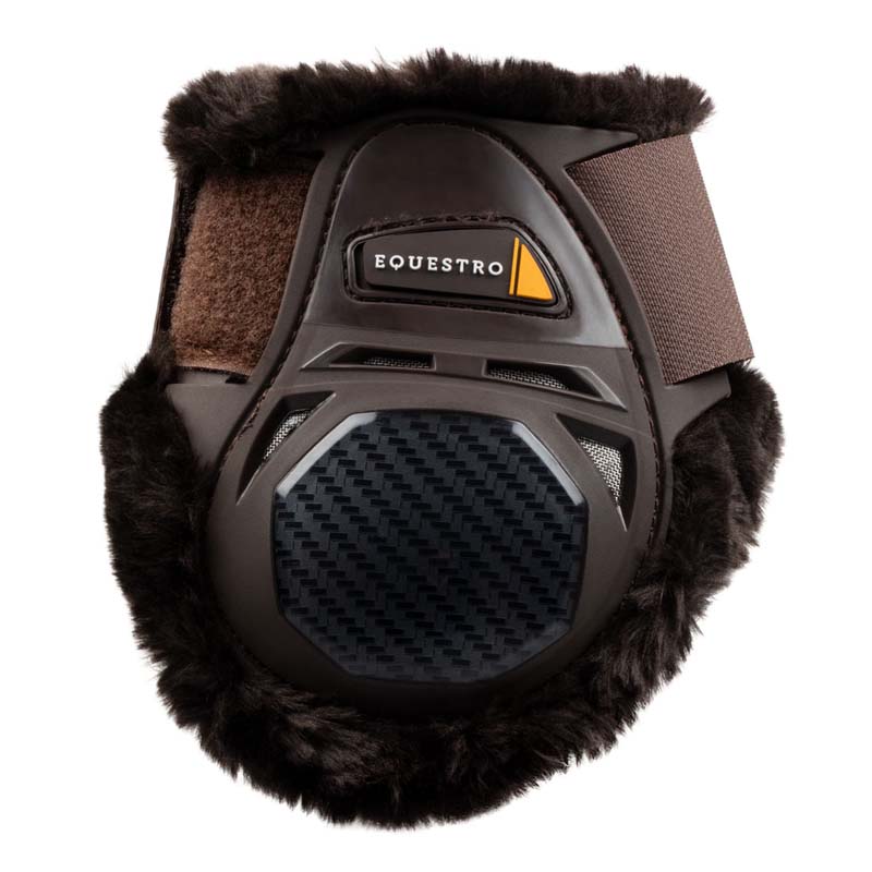 Equestro spider man fetlock boots with synthetic sheepskin - 1679