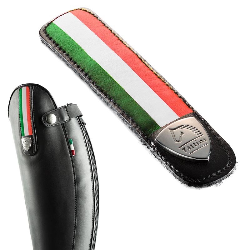 Strap for boots tattini with italian flag