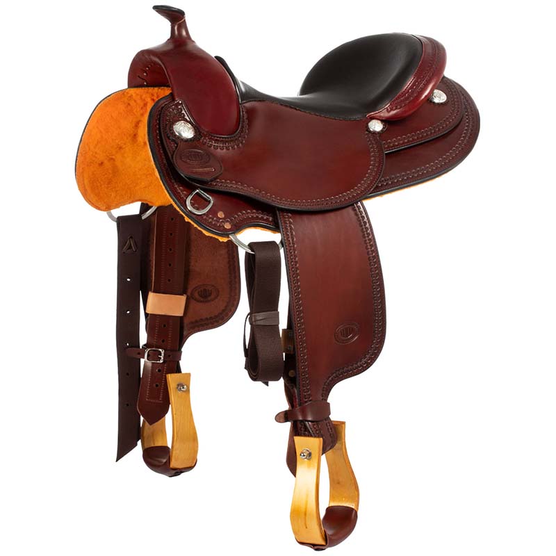 Western saddle west wood basic all round border