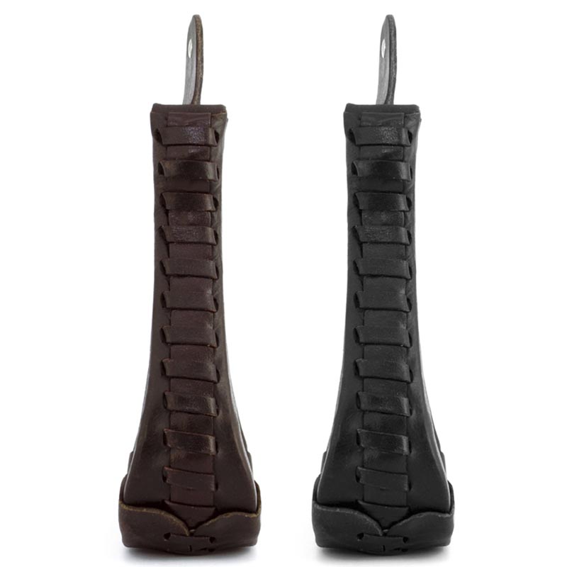 Stirrups western leather red horns - 5177