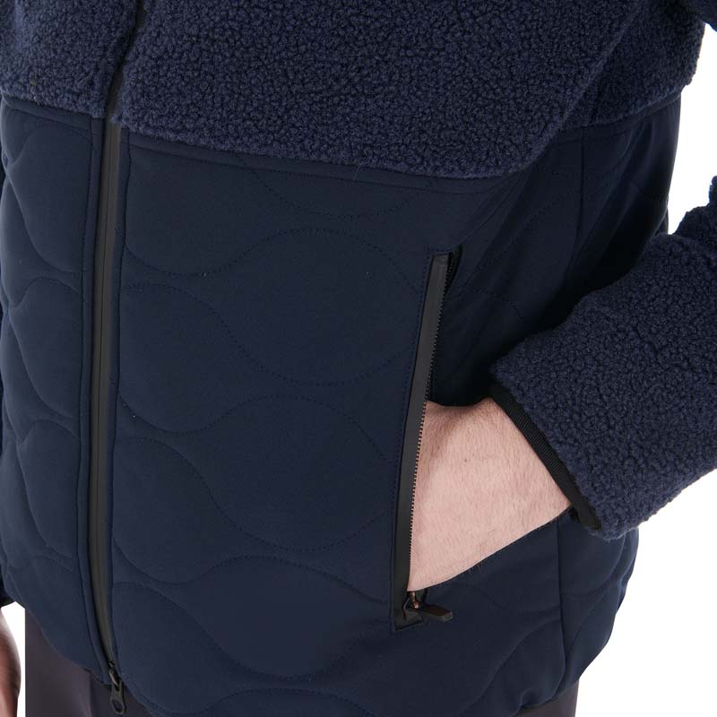 Equestro Teddy Men Jacket with hood and Waterproof insert - 9545