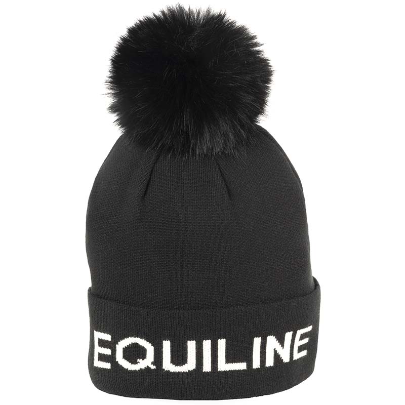 Equiline winter beanie with pom pom