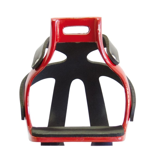 Aluminium color Stirrup with toe cage - 3140