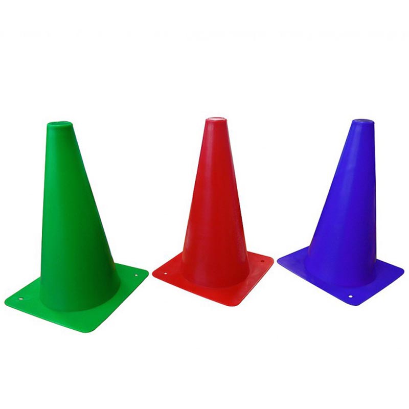 Plastic cone for training show jump barriers height 30 cm