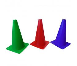 PLASTIC CONE FOR TRAINING SHOW JUMP BARRIERS HEIGHT 30 CM - 6553