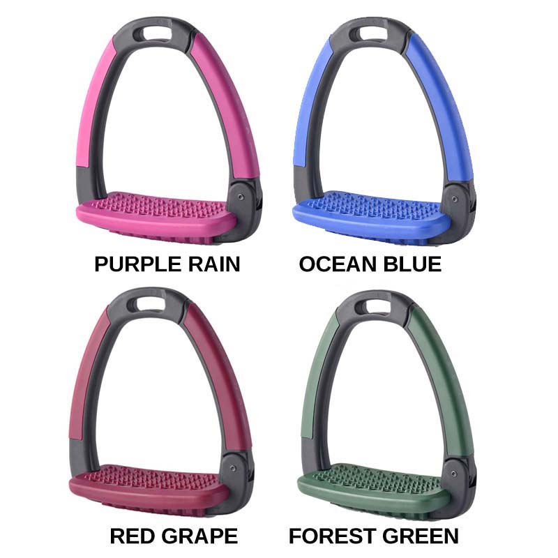 Safety stirrups horsena swap stirrup with colored cover - 3122