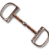 STAINLESS STEEL D BIT WITH STEEL AND COPPER ROLLER MOUTHPIECE