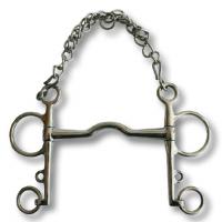 STAINLESS STEEL FULL PELHAM BIT PORT MOUTHPIECE