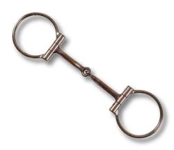 D RING SNAFFLE WITH COPPER INSERTS - 4534