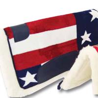 WESTERN SADDLE PAD U.S.A. FLAG PRINTED