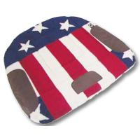 WESTERN BARREL SADDLE PAD U.S.A. FLAG PRINTED FABRIC