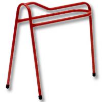 VARNISHED IRON PORTABLE SADDLE RACK