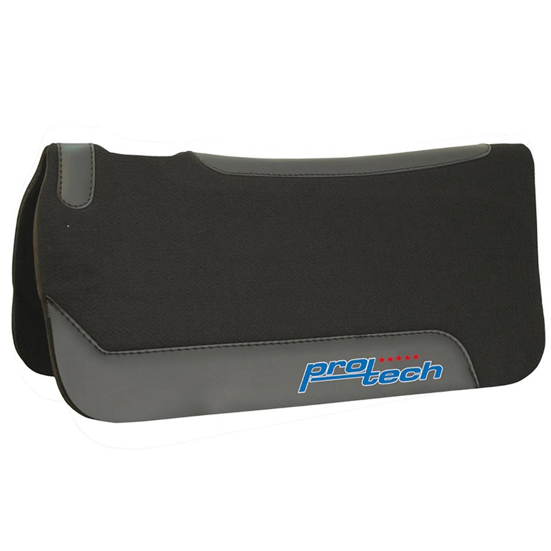 Western neoprene saddle pad with felt above and below with ventilate holes