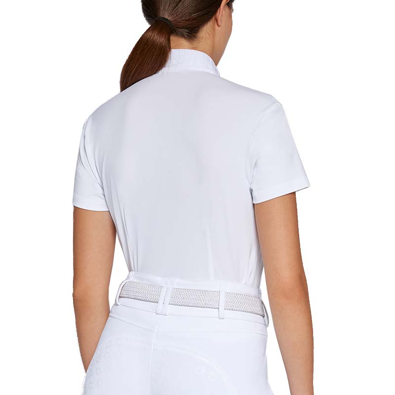 Cavalleria Toscana competition polo shirt pleated collar for women - 9553
