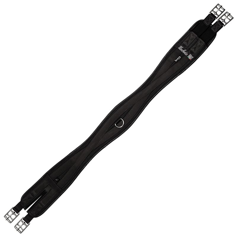 English neoprene shaped girth with elastics elastici