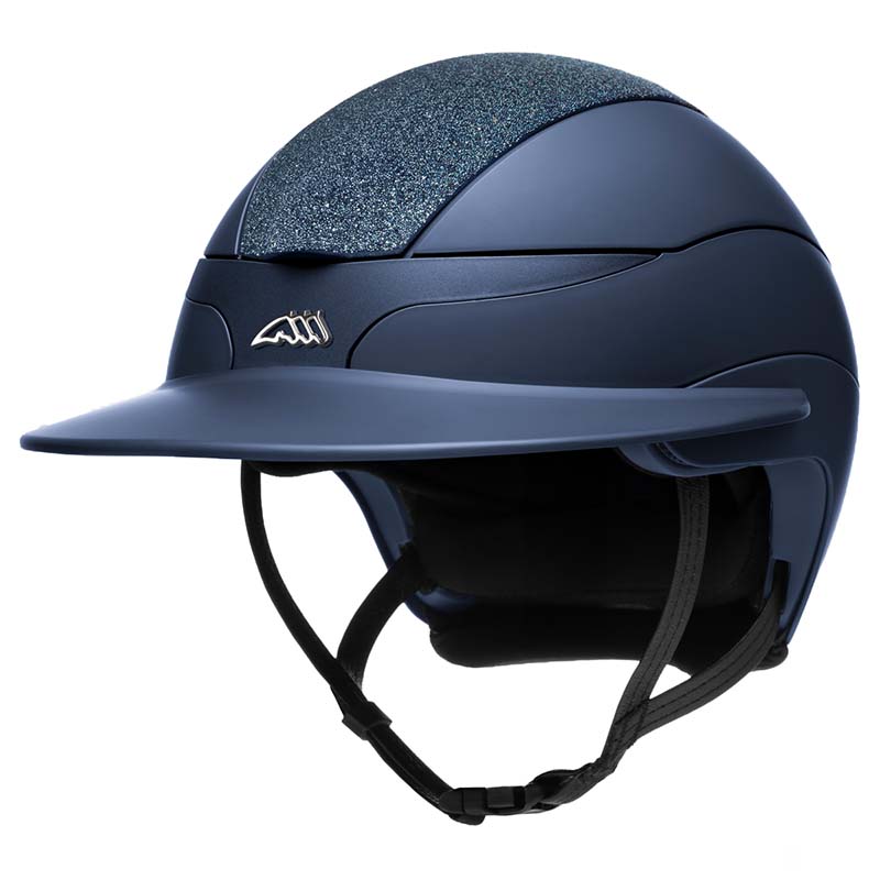 Equiline XANTO Riding Helmet with Equiline Logo and Swarovski Top - Wide Visor - 3287