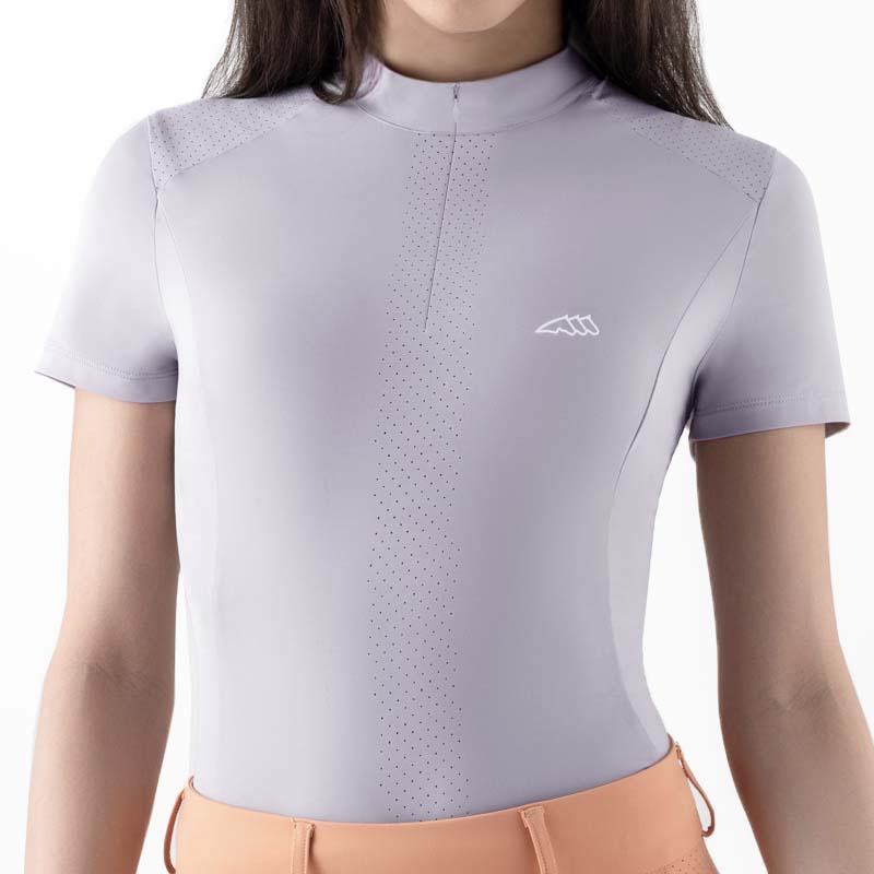 Equiline cyelec women’s training polo with zip - 9234