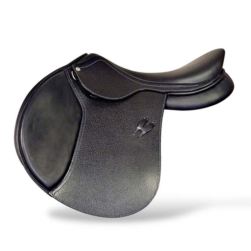 Jumping saddle horsena grace embossed leather 