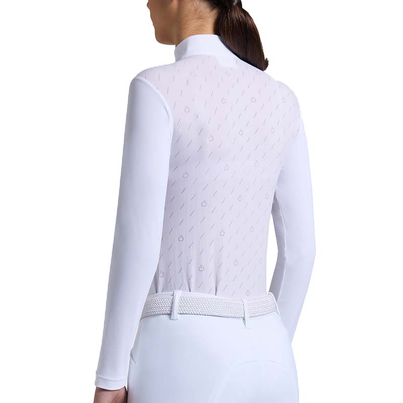 Cavalleria Toscana Junior Competition Shirt All-over logo, Long sleeve - 9635