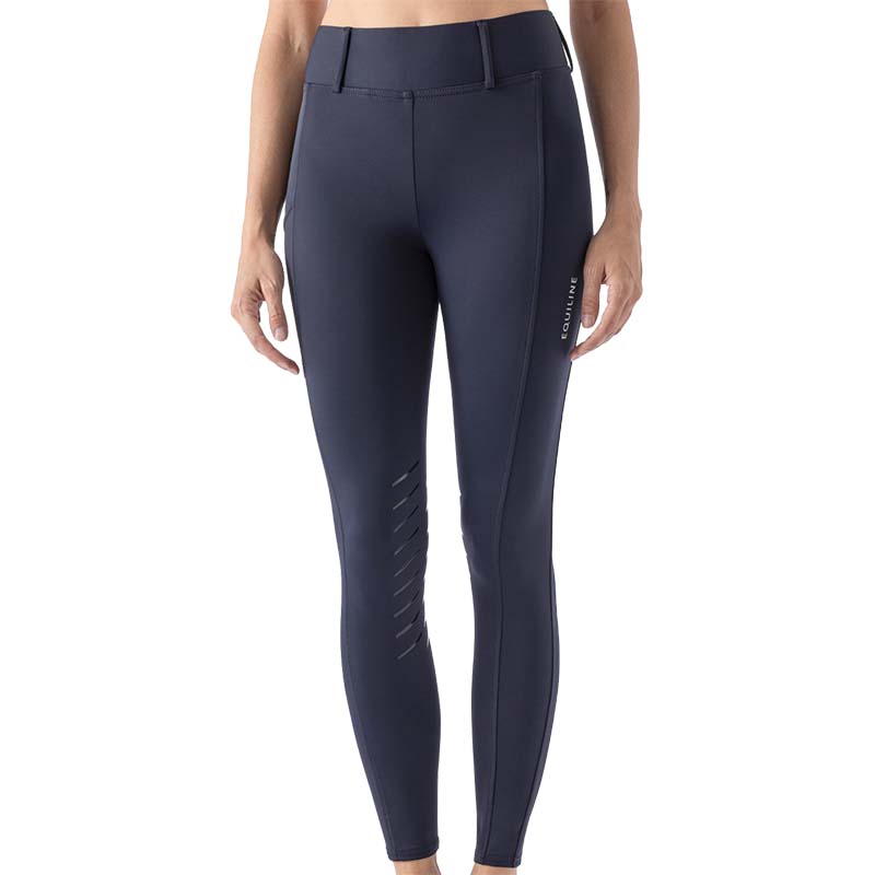 Equiline carbek women's leggings with pocket and knee grip