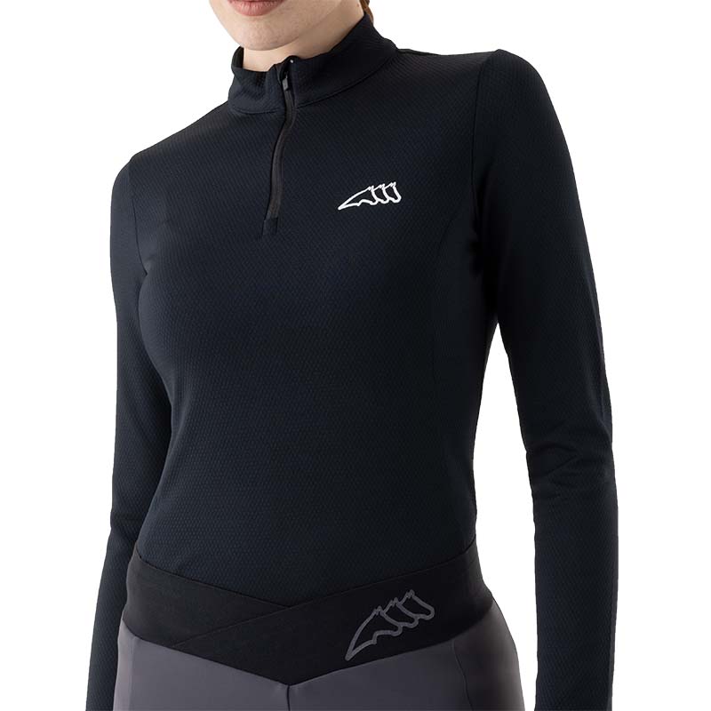 Equiline women's second skin technical shirt with zip model ceka