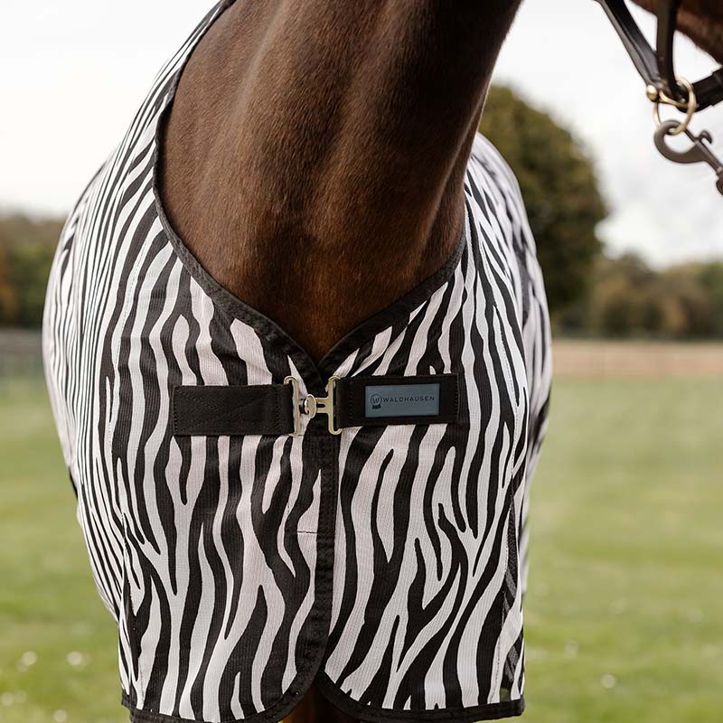 Zebra fly rug in fine mesh - 0407