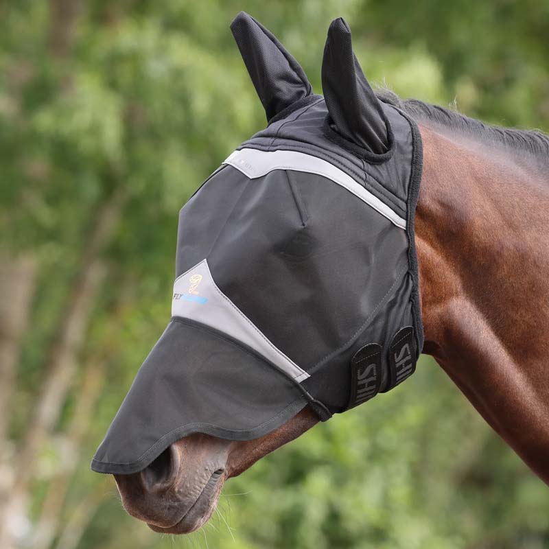 Horse fly mask ergonomic soft mesh