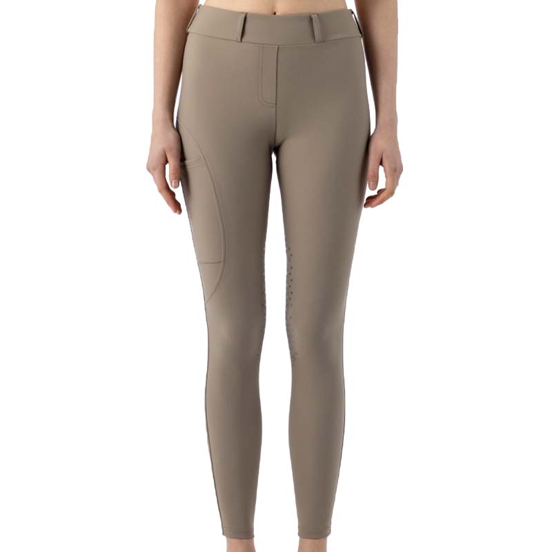 Women high-waist Riding Leggings Equiline EDNAK - Knee grip - 9240