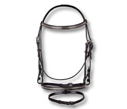 PARIANI ENGLISH BRIDLE WITH NICKEL PLATED CLINCHER - 2357